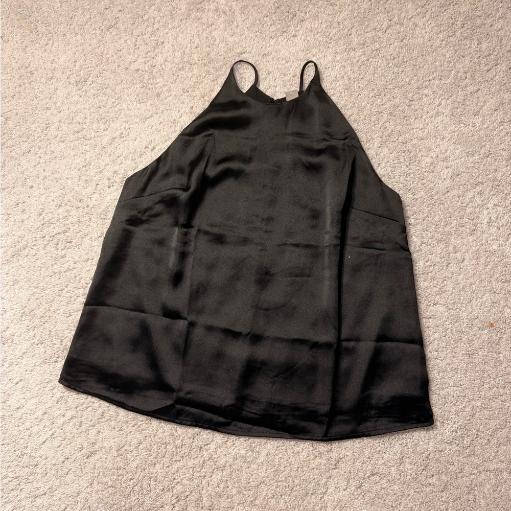 H&M Cami Black Silk top Size L - Picture 4 of 8
